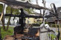 Wohnmobil ausgebrannt Koeln Porz Linder Mauspfad P083